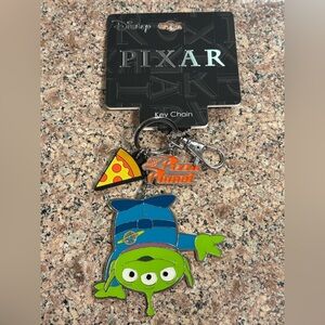 Disney Pixar Pizza Planet Alien Keychain NEW